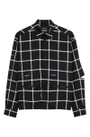 UNDERCOVER WINDOWPANE CHECK WOOL BLEND CHORE JACKET