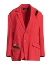 Undercover Woman Blazer Red Size 2 Triacetate, Polyester