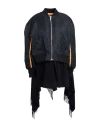 Undercover Woman Jacket Black Size 3 Nylon, Wool, Acrylic