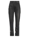 Undercover Woman Jeans Black Size 3 Cotton In Black
