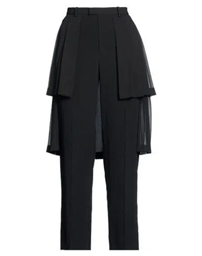 Undercover Woman Pants Black Size 3 Acetate, Cupro, Polyester