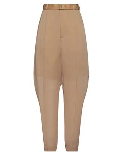 Undercover Woman Pants Camel Size 3 Polyester, Cotton In Beige