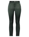 Undercover Woman Pants Dark Green Size 2 Rayon, Cotton, Polyurethane, Polyester, Nylon