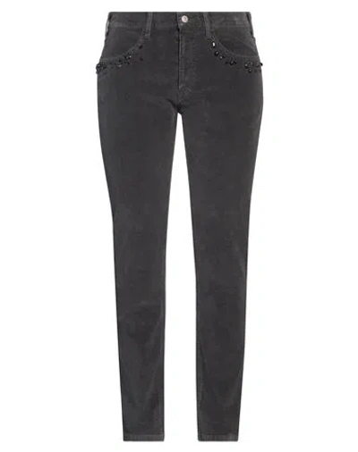 Undercover Woman Pants Charcoal Size 5 Cotton, Polyurethane In Grey