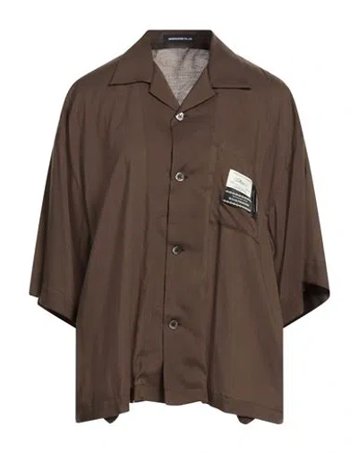 Undercover Woman Shirt Khaki Size 3 Rayon In Brown