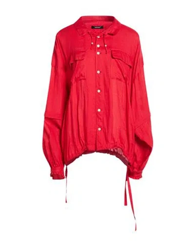 Undercover Woman Shirt Red Size 3 Linen