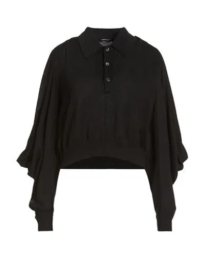 Undercover Woman Sweater Black Size 2 Cotton, Nylon, Silk
