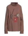 Undercover Woman Sweatshirt Camel Size 2 Cotton