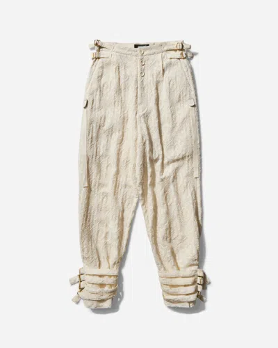 Undercover Women S Linen Belt Pants Ivory In White