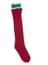 Undercover Women's Wool Striped Socks In Bordeaux