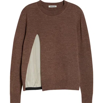 Undercover Wool Blend Sweater In Brown