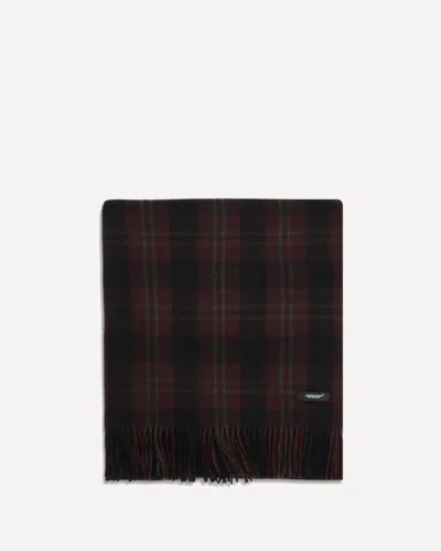UNDERCOVER WOOL CHECK SCARF