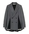 Undercover Gray Up2f1102 Slit Panel Blazer In Gray