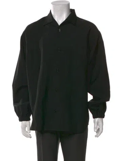 Pre-owned Undercover Wool Long Sleeve Shirt In Black