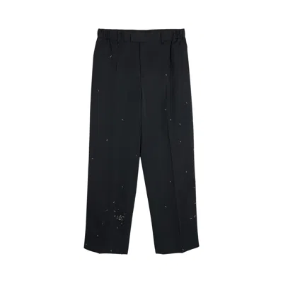 Pre-owned Undercover Wool Stitch Trouser 'dark Navy' | Blue | Men's Size 4