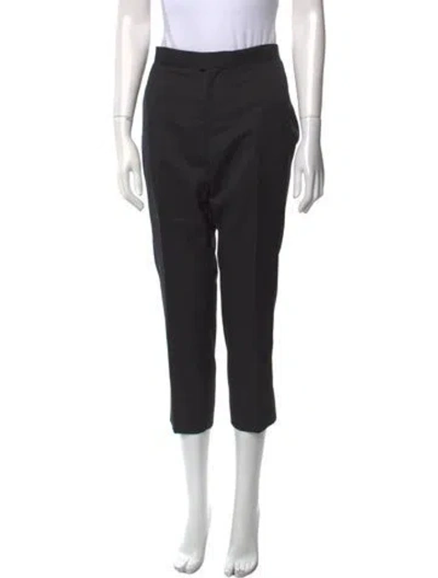Pre-owned Undercover Wool Straight Leg Pants In Black