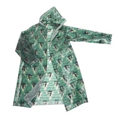 Pre-owned Undercover X A Clockwork Orange All Over Print Raincoat 'green' | Men's Size 1