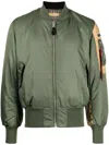 Undercover X Alpha Industries Ma-1 Reversible Bomber Jacket In Green