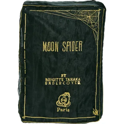 Undercover X Brigitte Tanaka Book Moon Spider Embroidered Organza Pouch In Black