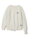 Undercover X Champion Appliqué Sweatshirt In Neutral