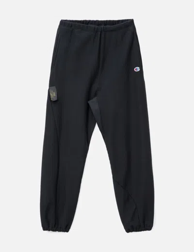 Undercover X Champion Cotton Fleece Sweatpants In Black