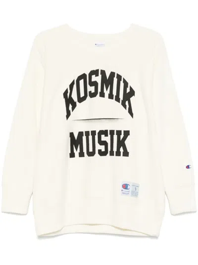 Undercover X Champion Cotton Sweatshirt In White
