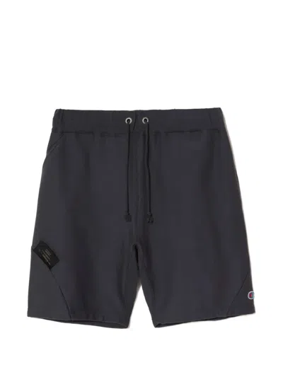Undercover X Champion Drawstring Shorts In Black