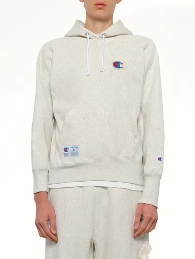 Undercover Logo-patch Drawstring Hoodie In Animal Print