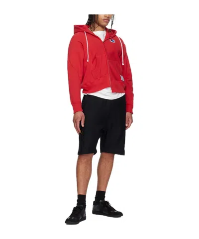 Undercover X Champion Logo-embossed Shorts In Black