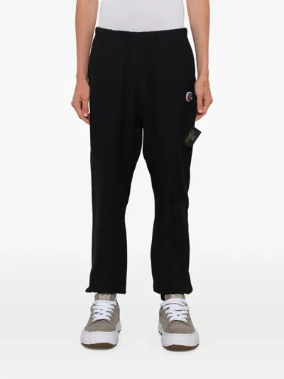 Undercover X Champion Logo-patch Track Pants In Black