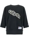 Undercover Champion X Sweatshirt Crew Neck Graphic Print In Black