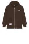 Undercover X Champion Hoodie In Brown
