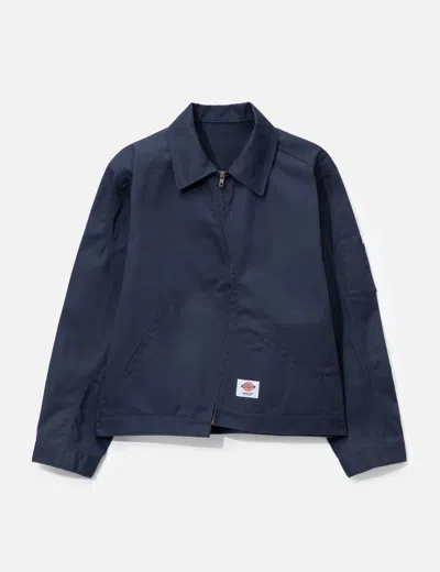 Undercover X Dickies Curved Zipper Blouson In Blue