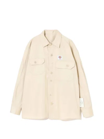 Undercover X Dickies Logo-patch Button-up Shirt In Neutral