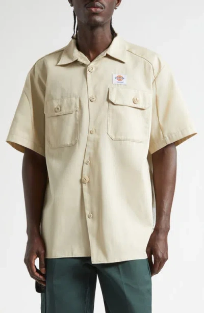 Undercover X Dickies Short Sleeve Button-up Work Shirt In Neutral