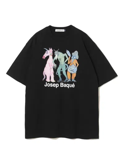 Undercover X Josep Baqué Cotton T-shirt In Black