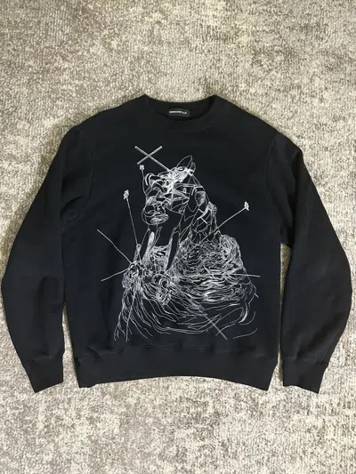 Pre-owned Undercover X Neon Genesis Evangelion Crewneck In Black