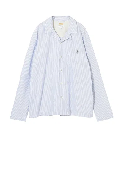 Undercover X Sunspel Button Up Shirt In Blue