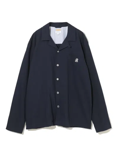 Undercover X Sunspel Cotton Shirt In Blue