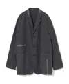 Undercover Dark Grey Cotton Blazer In Black