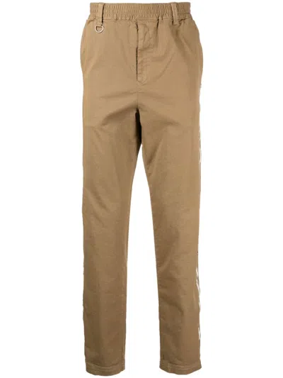 Undercover Zip-detail Straight-leg Trousers In Brown