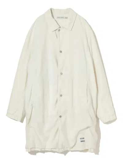 Undercover Zip-detaild Coat In Neutral