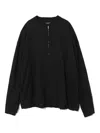 Undercover Zip-front Linen Top In Black