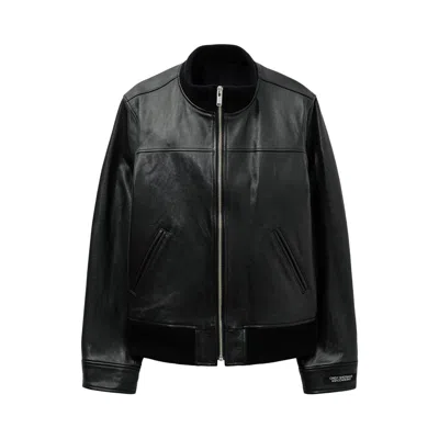 Pre-owned Undercover Zip Up Leather Blouson 'black' | Men's Size 4
