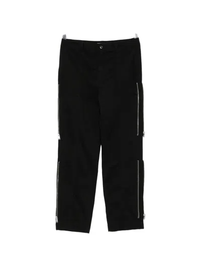 Undercover Zip-detail Trousers In Black