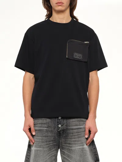 Undercover Zipped Pocket T-shirt In Black