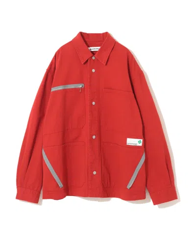 Undercover Zipper Casual Jacket In Red