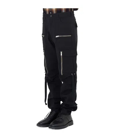 Undercover Zippered Overalls In Black