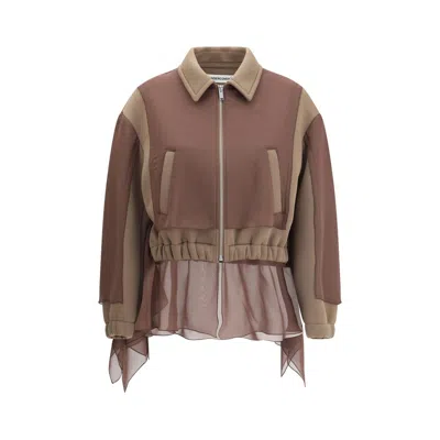 UNDERCOVER ZIPPERED PANELED JACKET