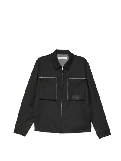 Undercover Zip-up Cargo Blouson In Gray